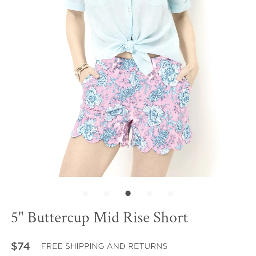 Lily Pulitzer scalloped shorts